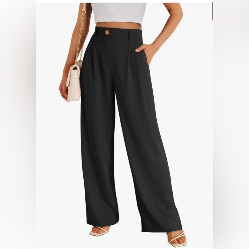 Wide leg dress pants